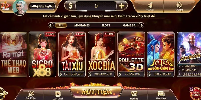 Hướng dẫn nhanh c&aacute;ch tham gia đ&aacute;nh t&agrave;i xỉu tại Zowin&nbsp;