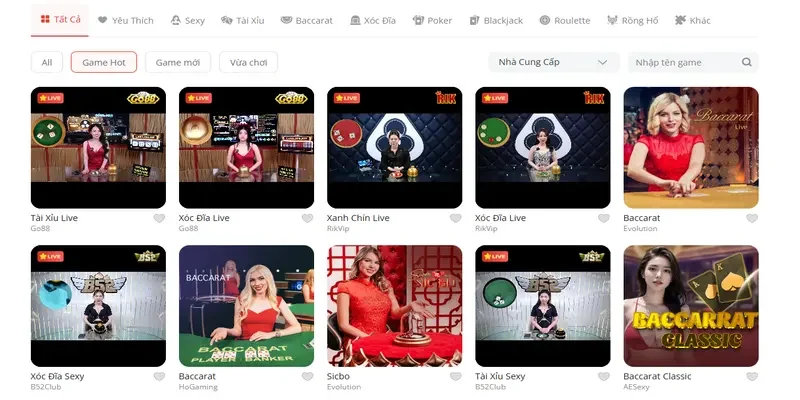 S&ograve;ng bạc mới trực tiếp